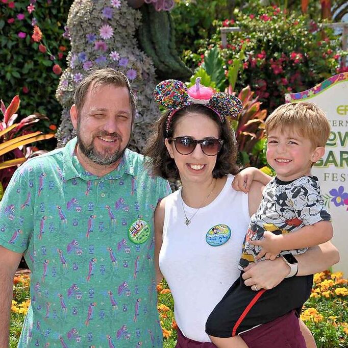 Family Photo at Flower and Garden